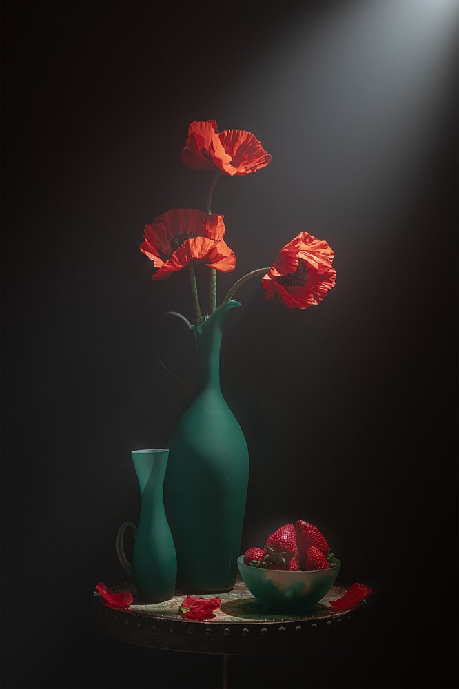 Elegáns mákcsendélet alkotó: Lydia Jacobs