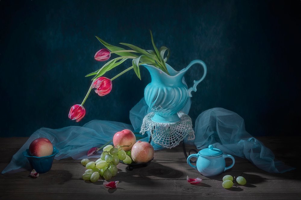 Elegáns tulipánok és gyümölcsök alkotó: Lydia Jacobs