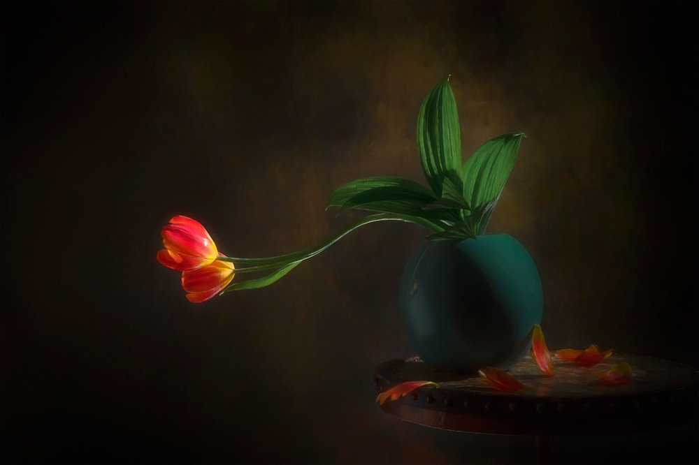 Kecses tulipánok csendélet alkotó: Lydia Jacobs