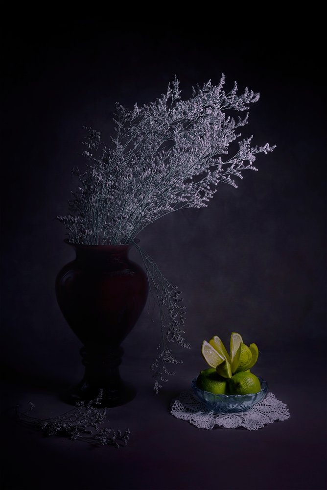 Moody váza lime-okkal alkotó: Lydia Jacobs
