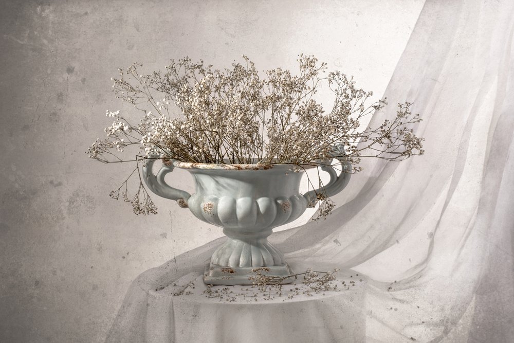 Shabby Chic virágos csendélet alkotó: Margareth Perfoncio