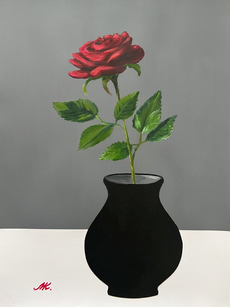 Elegáns vörös rózsa alkotó: Marina Kozyr