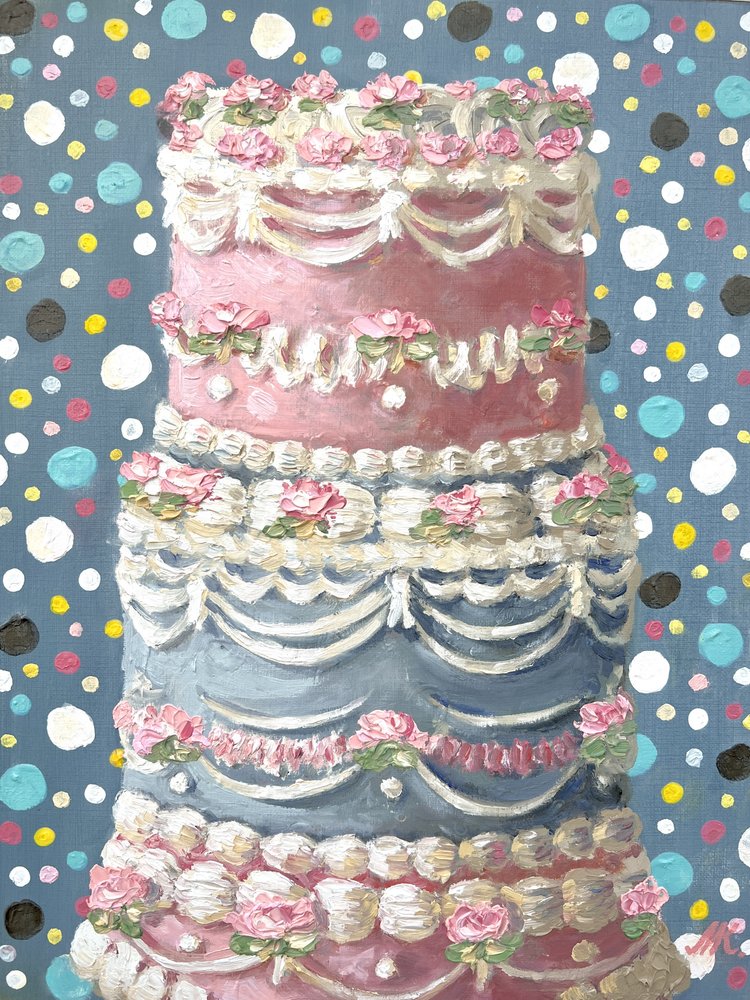 Pasztellrózsás torta alkotó: Marina Kozyr