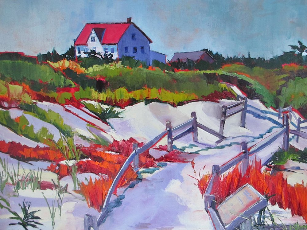 Red Roof tengerparti ösvény alkotó: Maxine Shore