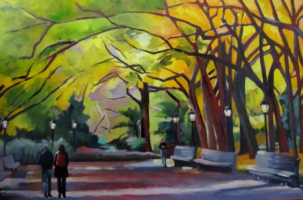 Élénk őszi park alkotó: Maxine Shore