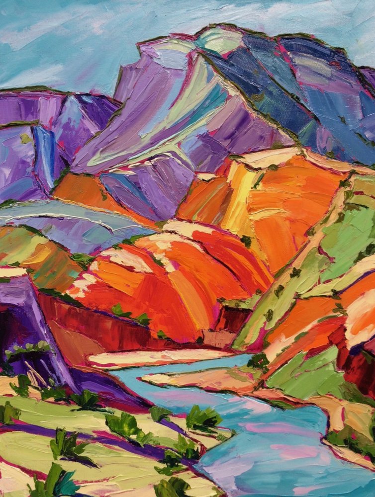 A vibráló Canyon-folyó alkotó: Maxine Shore