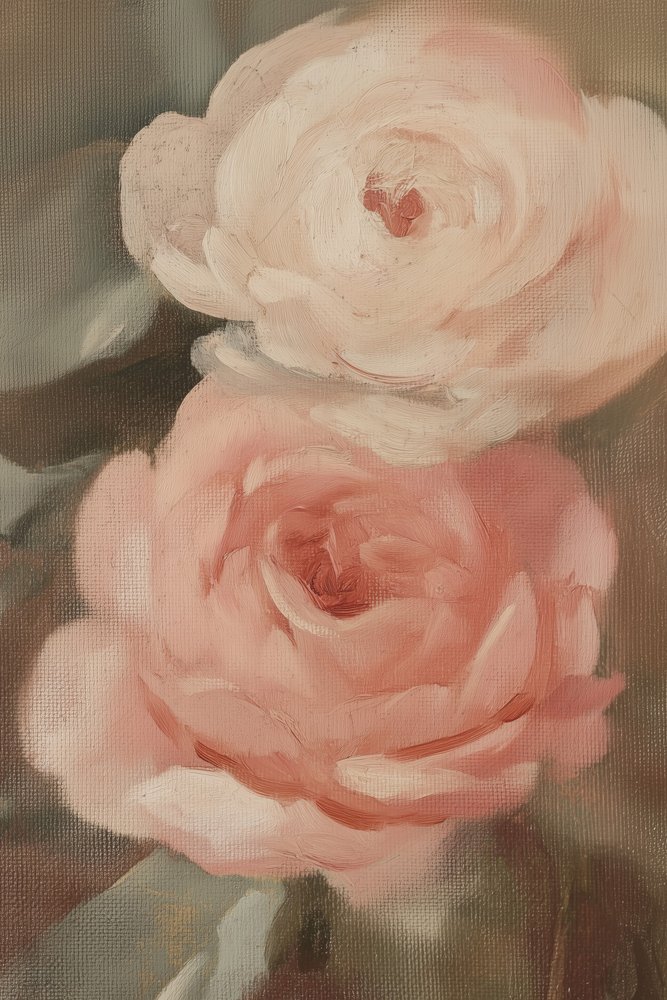 „Blush Rose” című festmény alkotó: Melloi Art Prints