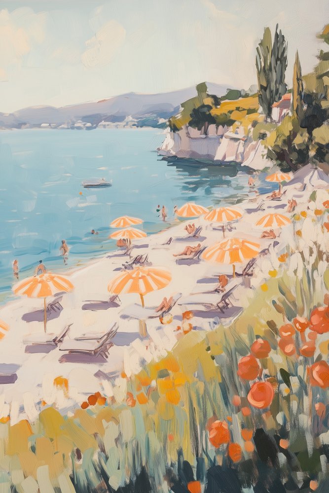 Mediterrán strandnap alkotó: Melloi Art Prints