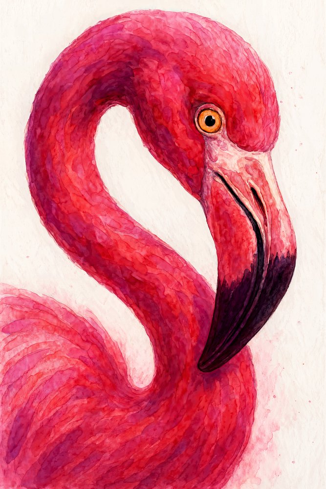 Elegáns rózsaszín flamingó alkotó: Natalie Bruns
