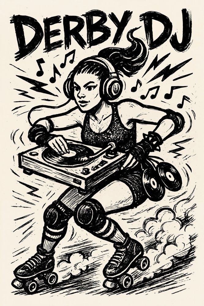 Roller Derby DJ alkotó: Natalie Bruns