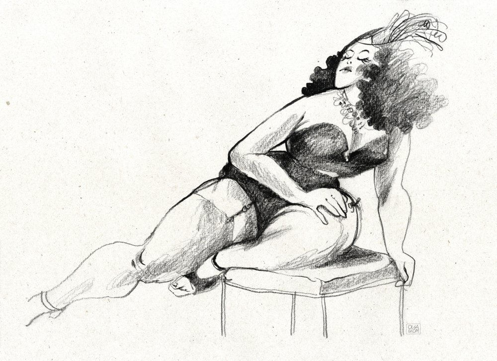 Kanyargós pin-up glamour alkotó: Olga Skomorokhova