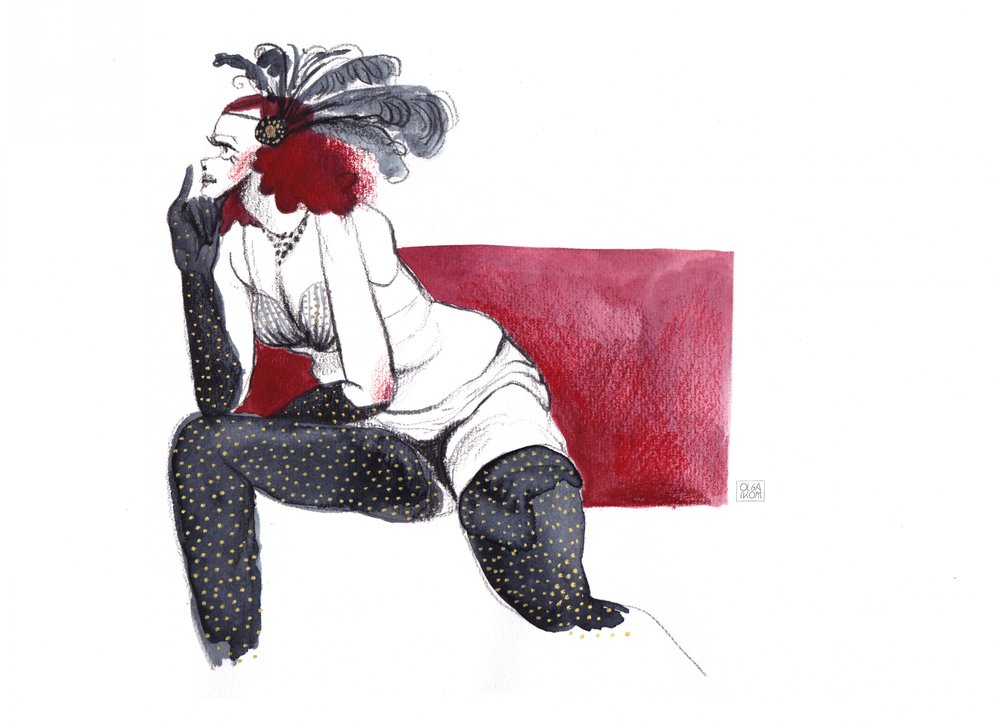 A titokzatos flapper-korszak varázsa alkotó: Olga Skomorokhova