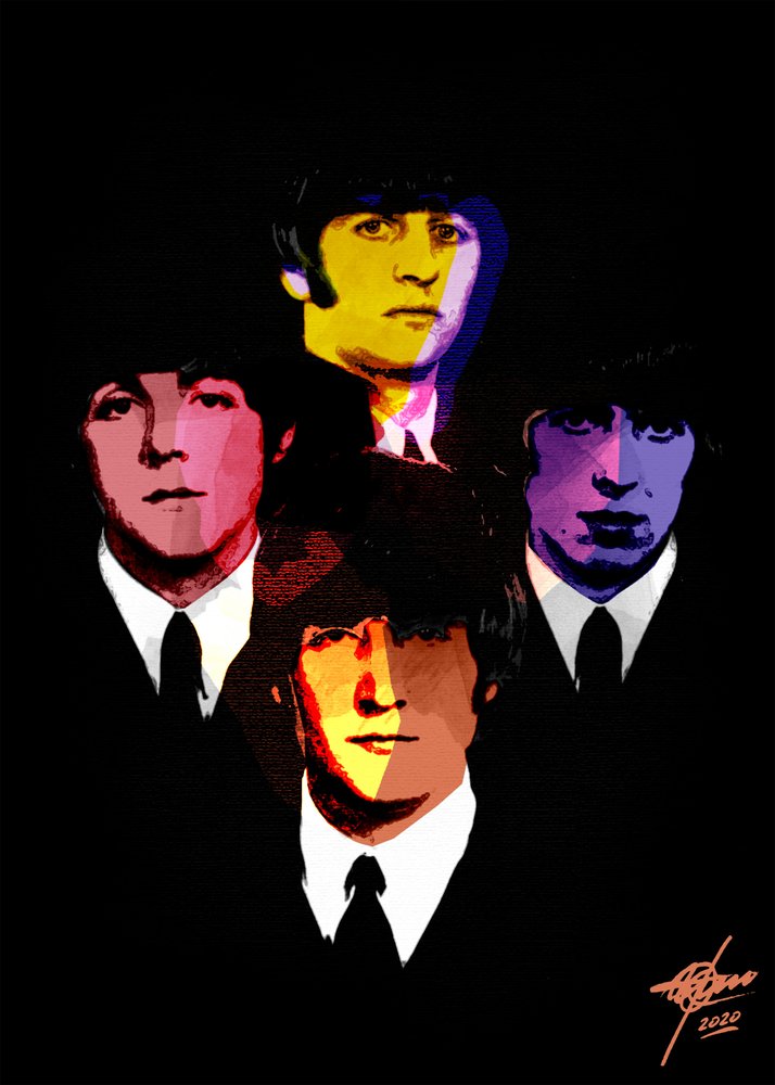 Színes pop-art portrék alkotó: Osvaldo Russo