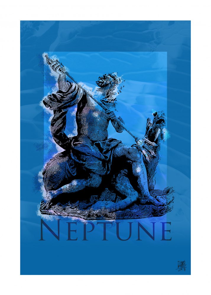 Neptunusz, a tenger istene szobor alkotó: Osvaldo Russo