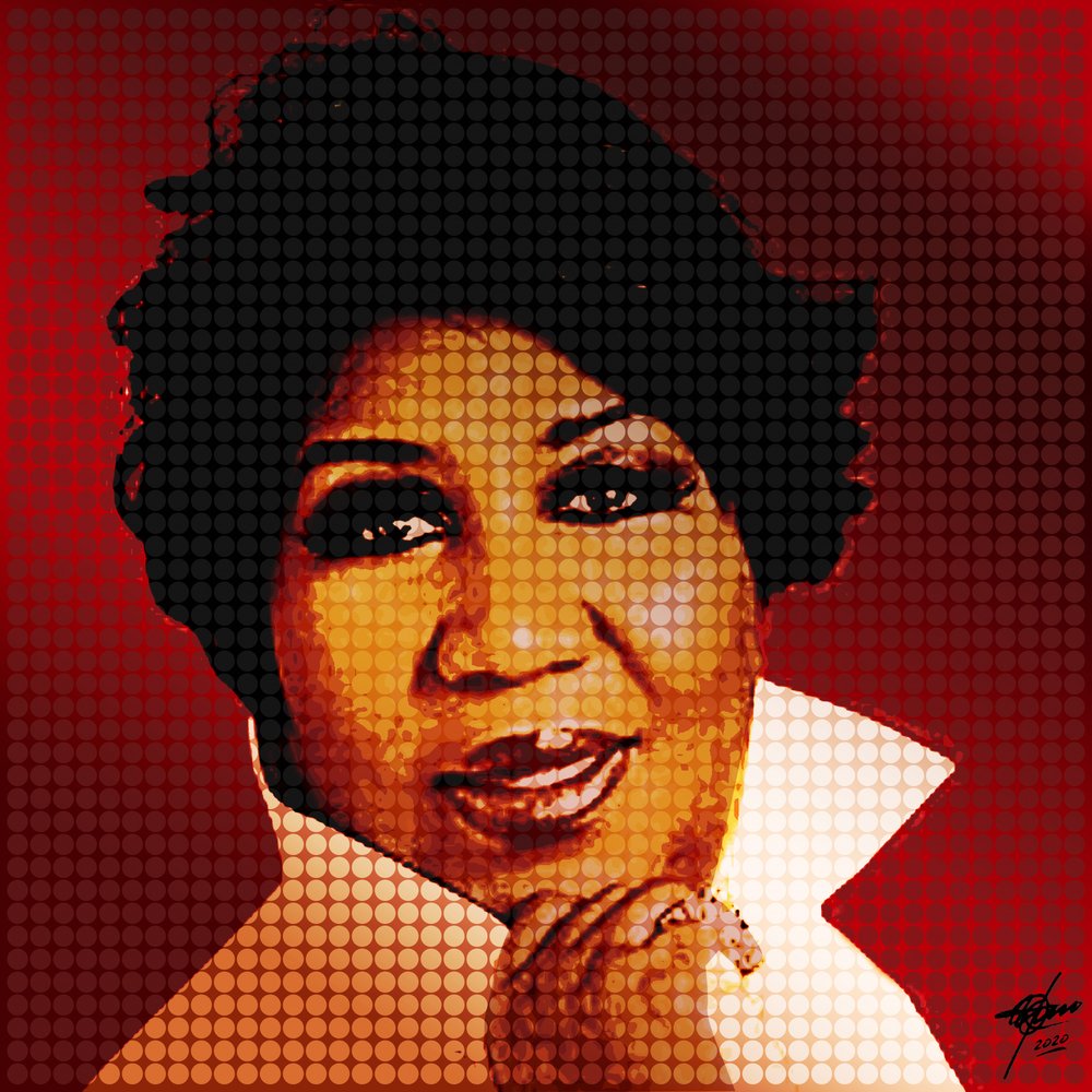 Élénk pop-art portré alkotó: Osvaldo Russo