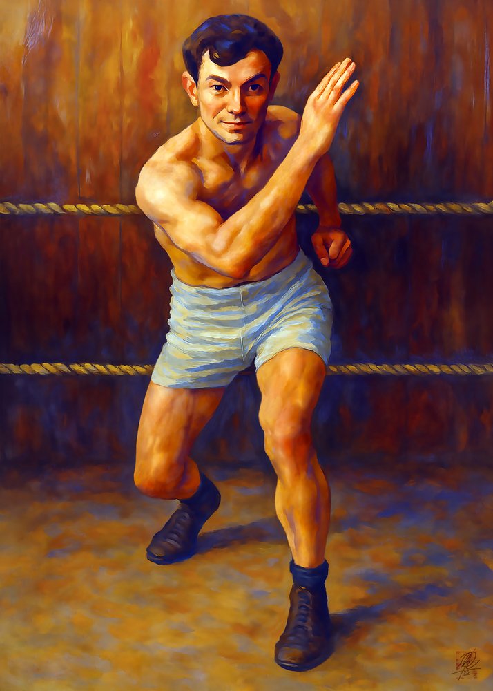 Retro boxer-állás alkotó: Osvaldo Russo