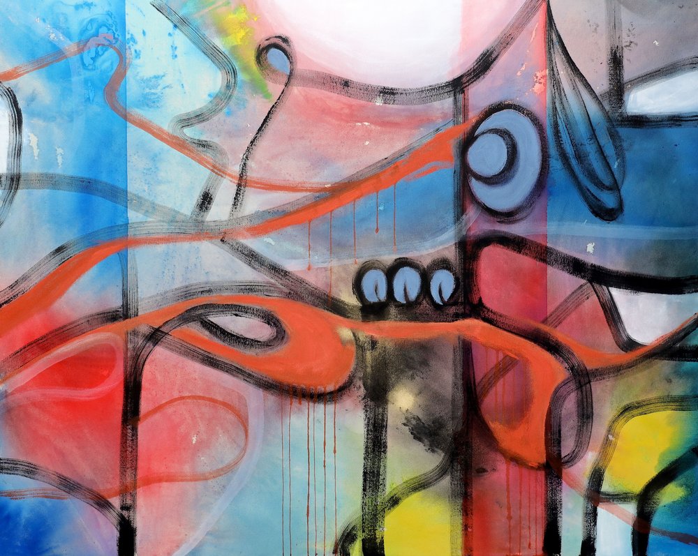 Élénk absztrakt áramlás alkotó: Poonam Choudhary