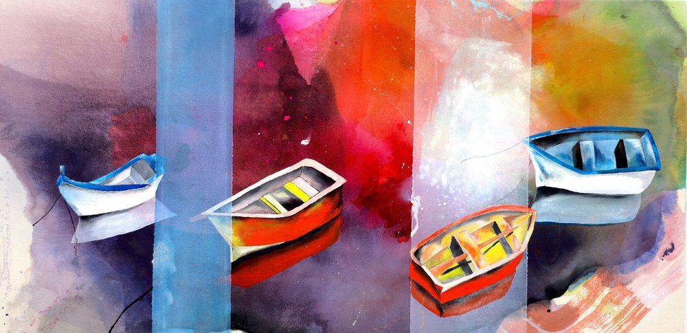 A Vibrant Boats bemutatása alkotó: Poonam Choudhary