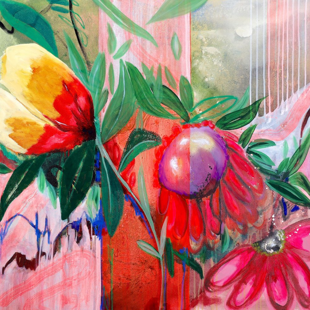 Élénk trópusi virágzás alkotó: Poonam Choudhary