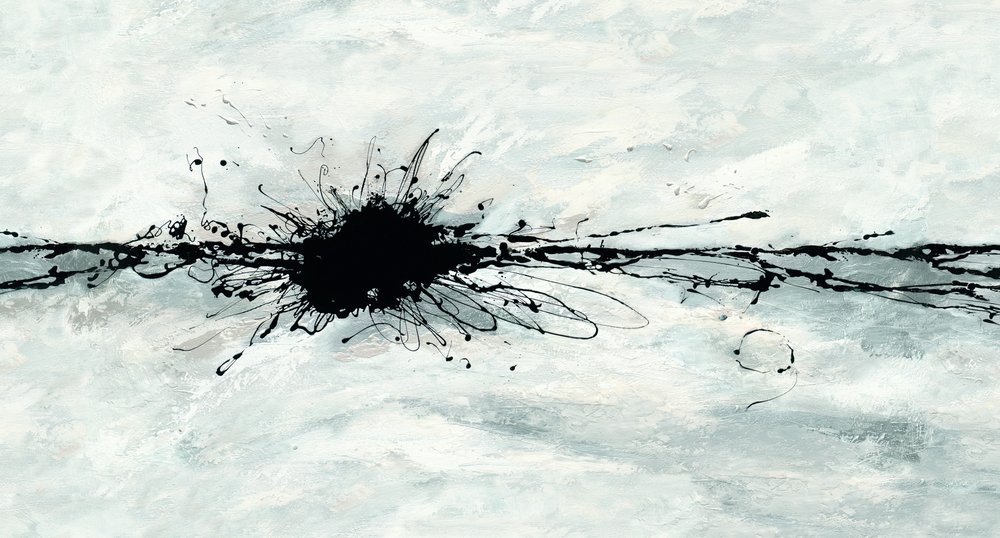 Fekete tinta-robbanás alkotó: Renate Holzner