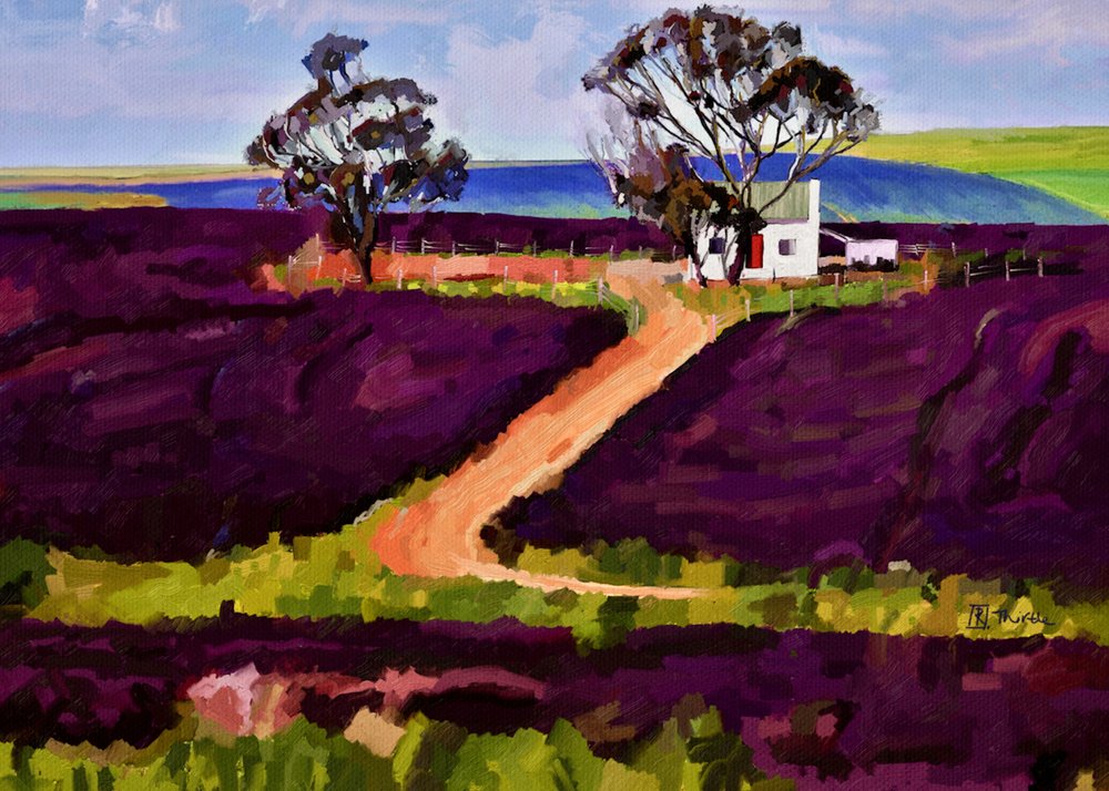 Purple Fields parasztház alkotó: Robert Thirtle