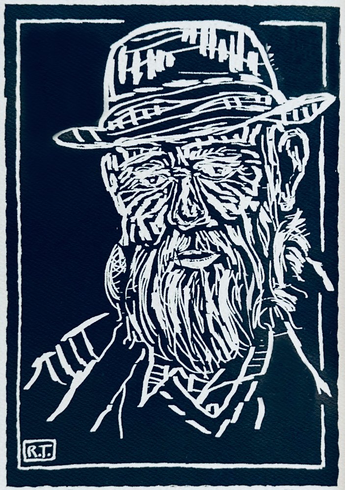 Erős, szakállas férfi alkotó: Robert Thirtle