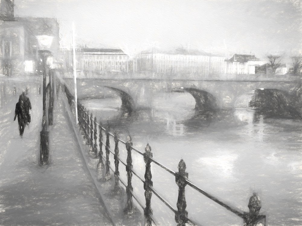 Misty City folyóparti sétány alkotó: Roland Sköldblom