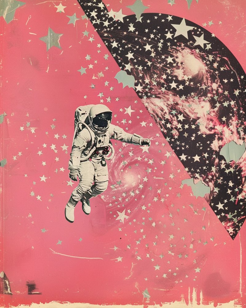 Astronaut Pink Galaxy alkotó: Samantha Hearn