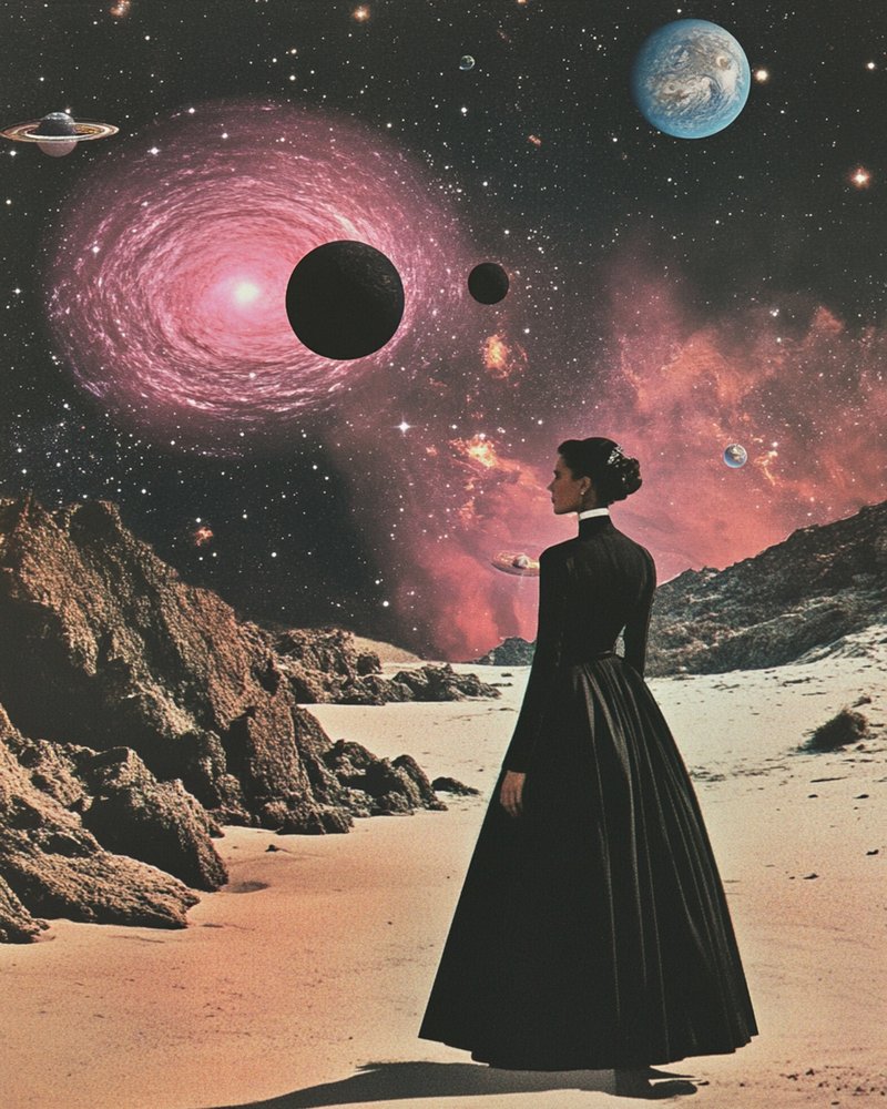 Elegáns utazó – Rózsaszín Galaxis alkotó: Samantha Hearn