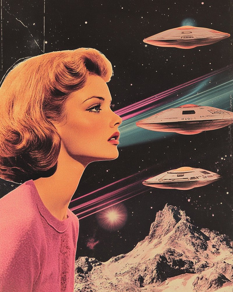 Retro-futurisztikus elképzelés alkotó: Samantha Hearn
