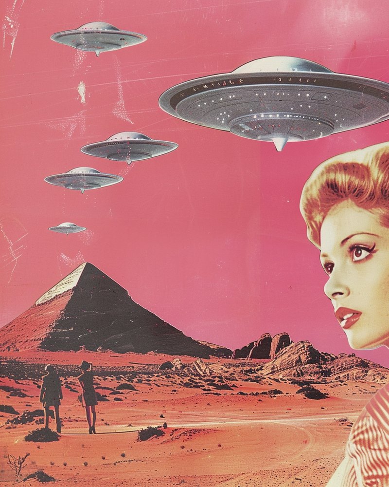Retro UFO-invázió alkotó: Samantha Hearn