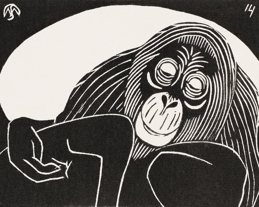 Orangután alkotó: Samuel Jessurun de Mesquita