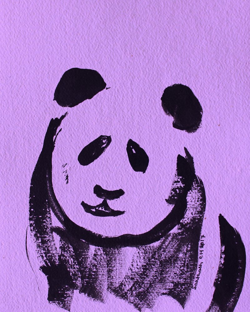Imádnivaló lila panda alkotó: Santhosh ch