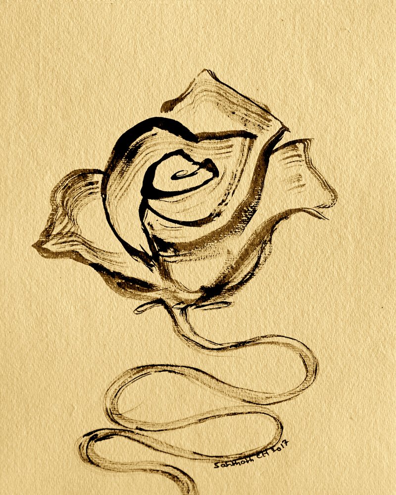 Elegáns, áramló rózsa alkotó: Santhosh ch