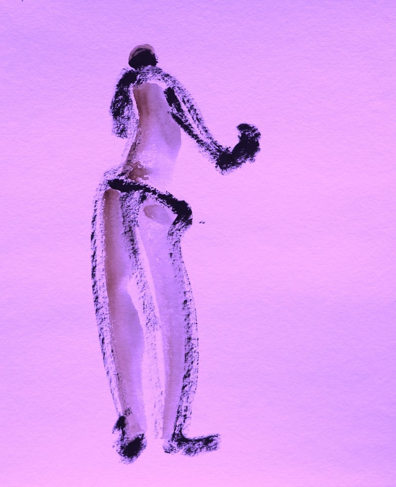 Lila gesztusfigura alkotó: Santhosh ch