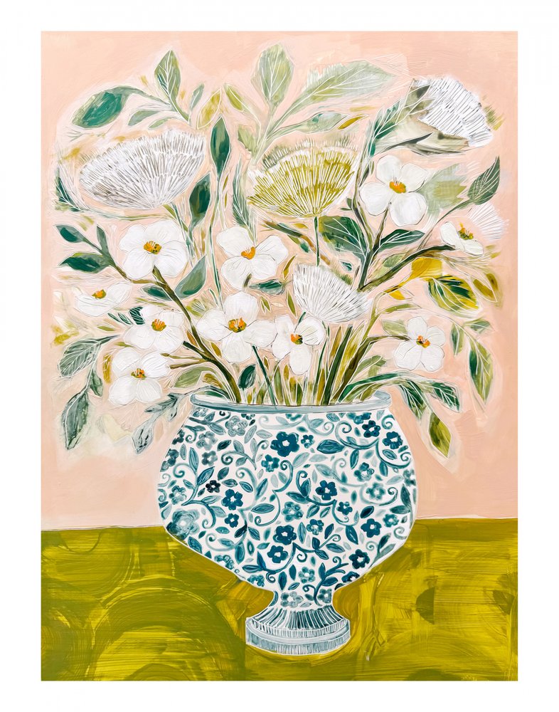 11x14-es „Blushing Blooms” alkotó: Sarah Fitzgerald