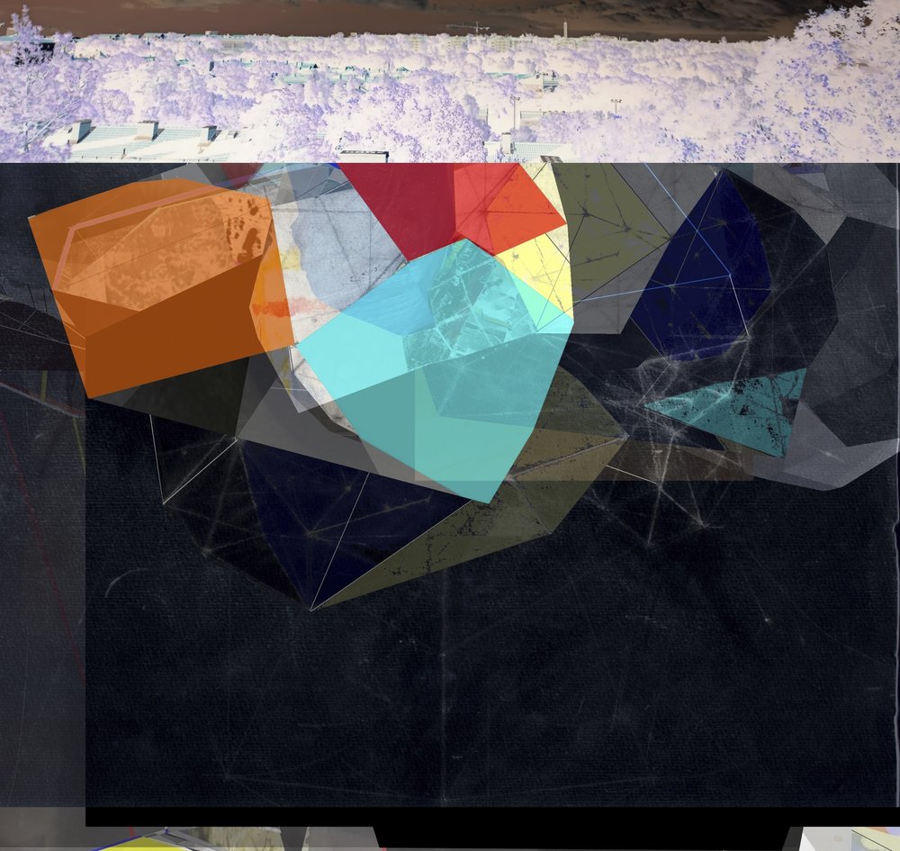 Réteges geometrikus város alkotó: Stefan Fransson