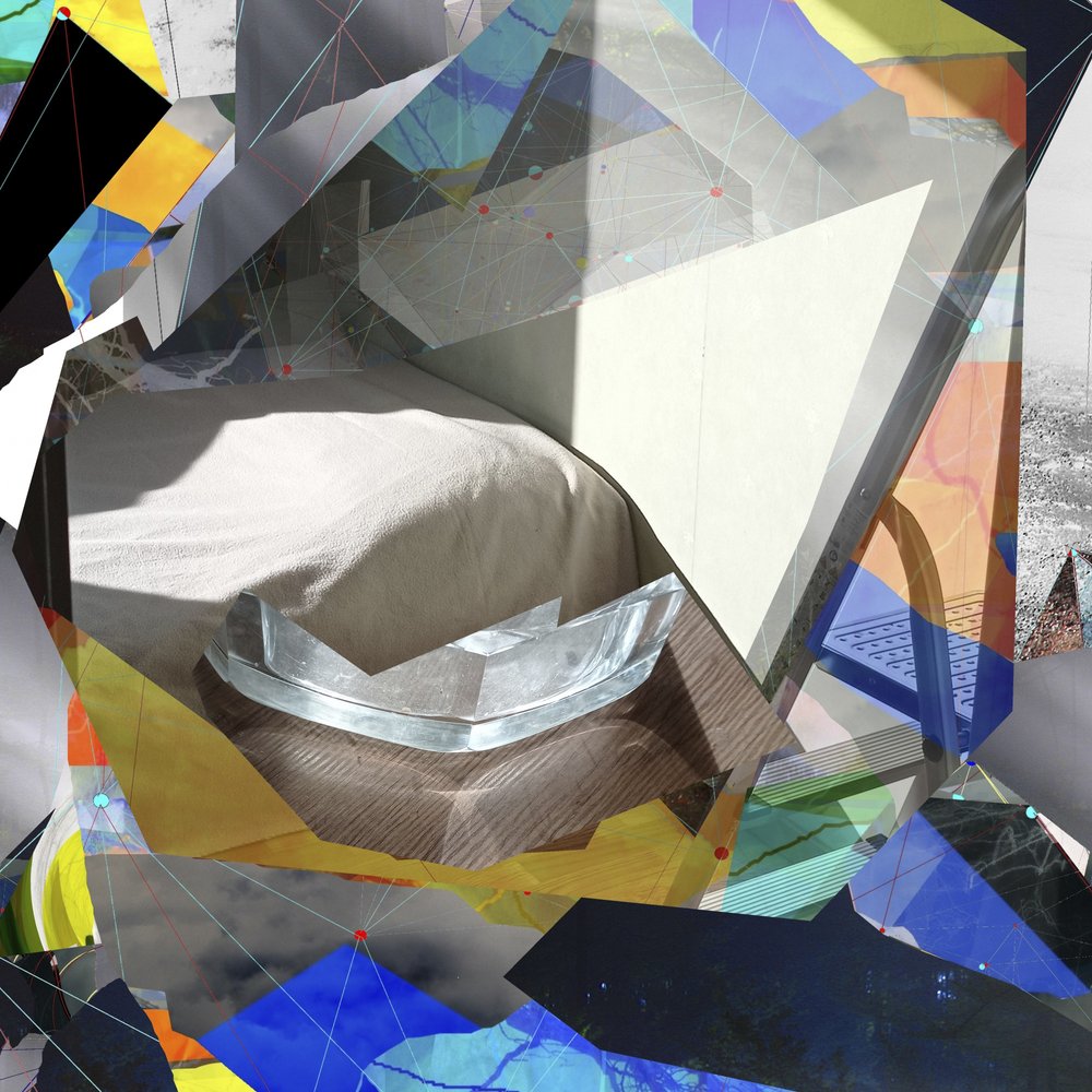 Modern geometrikus kollázs alkotó: Stefan Fransson