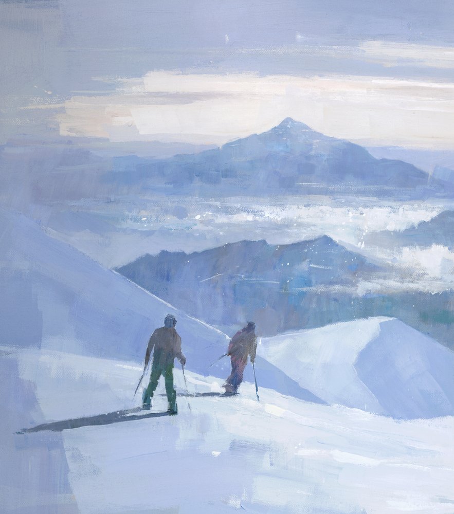 Alpesi síutazás alkotó: Steve Mitchell