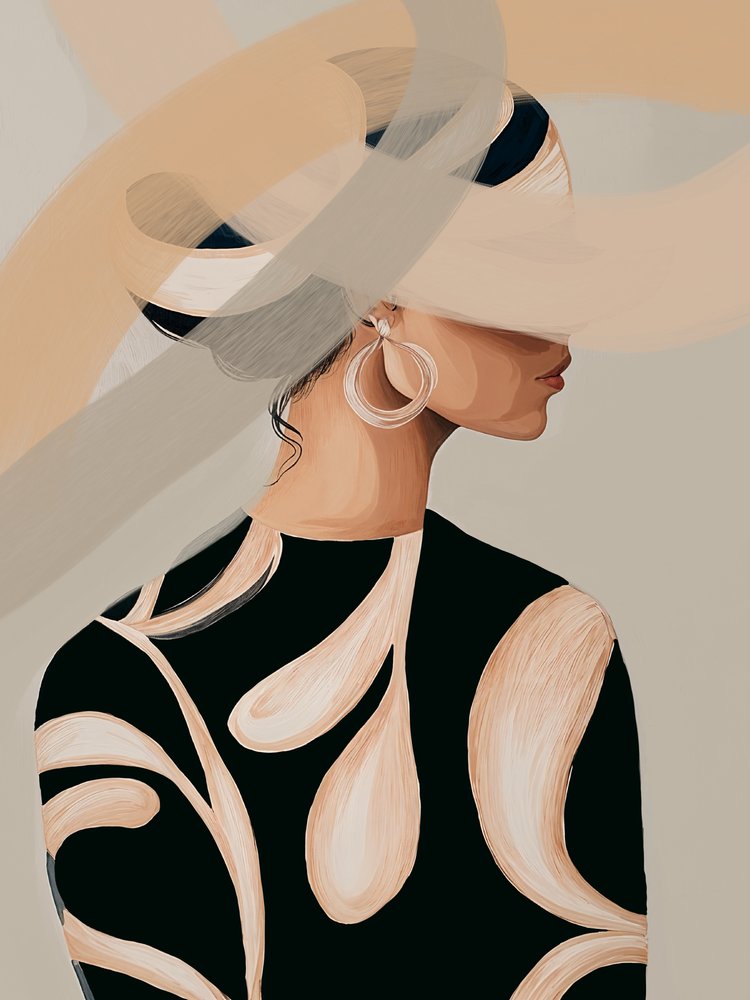 Absztrakt divatportré alkotó: Studio Palette