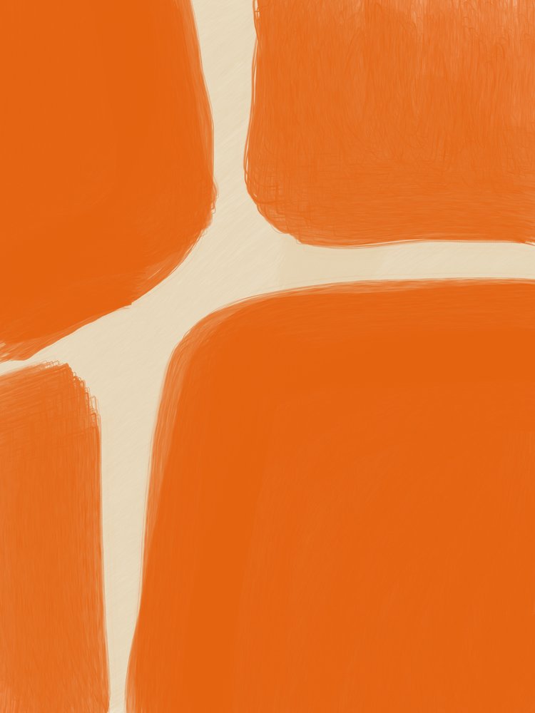 Absztrakt narancssárga formák alkotó: Studio Palette
