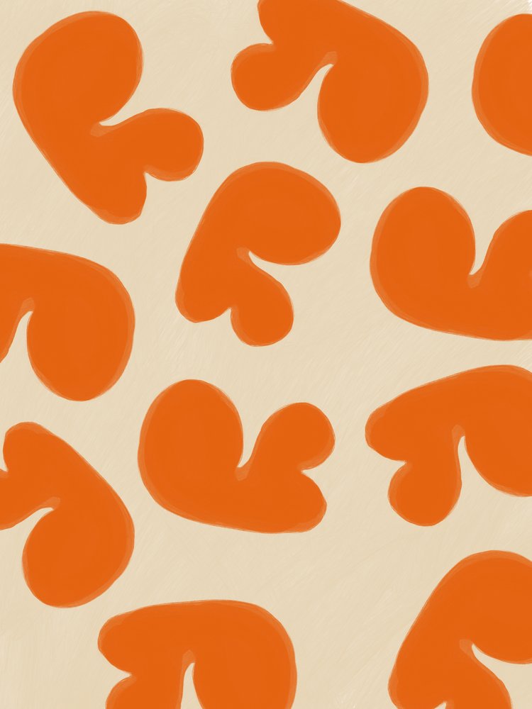 Absztrakt narancssárga formák alkotó: Studio Palette