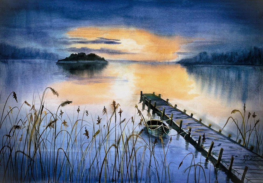 Sunset Lake móló alkotó: Tanya Lundmark