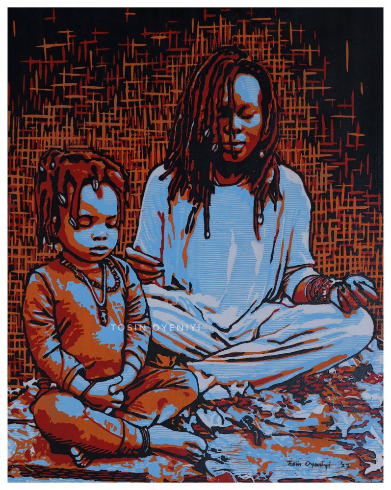 Békés anya és gyermek alkotó: Tosin Oyeniyi