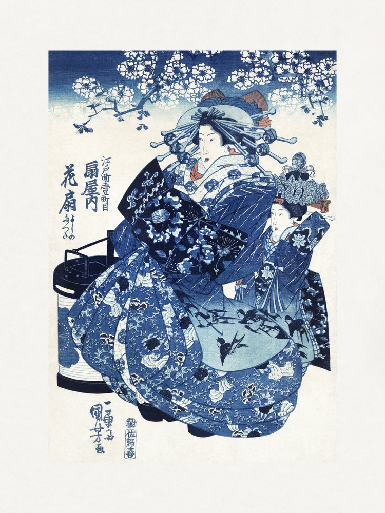 Japán nő (1798–1861) alkotó: Utagawa Kuniyoshi
