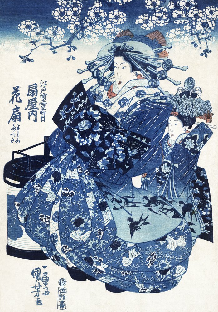 Japán nő (1798–1861) alkotó: Utagawa Kuniyoshi