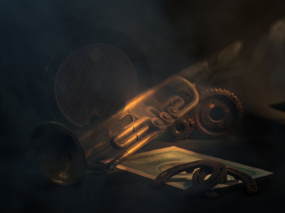 Aranytrombita csendélet alkotó: Vladimir Pavlovskyy