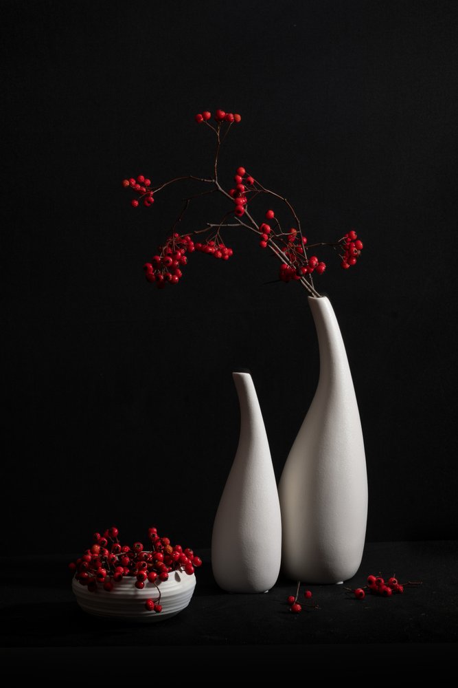 Elegáns csendélet bogyókkal alkotó: Xiaoyuan Xu