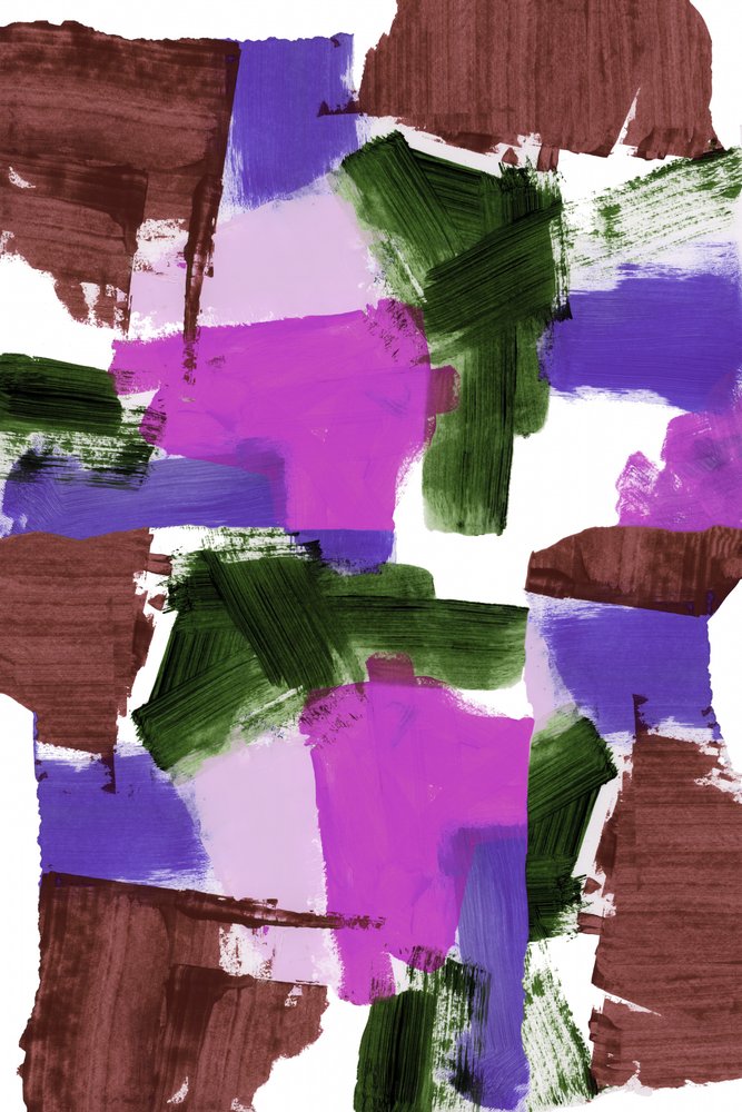 Merész ecsetvonásokkal készült absztrakt festmény alkotó: cartissi