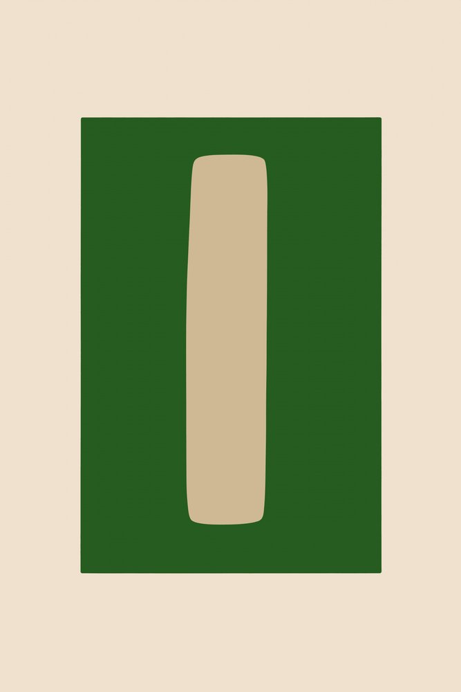 Minimalista zöld forma alkotó: cartissi